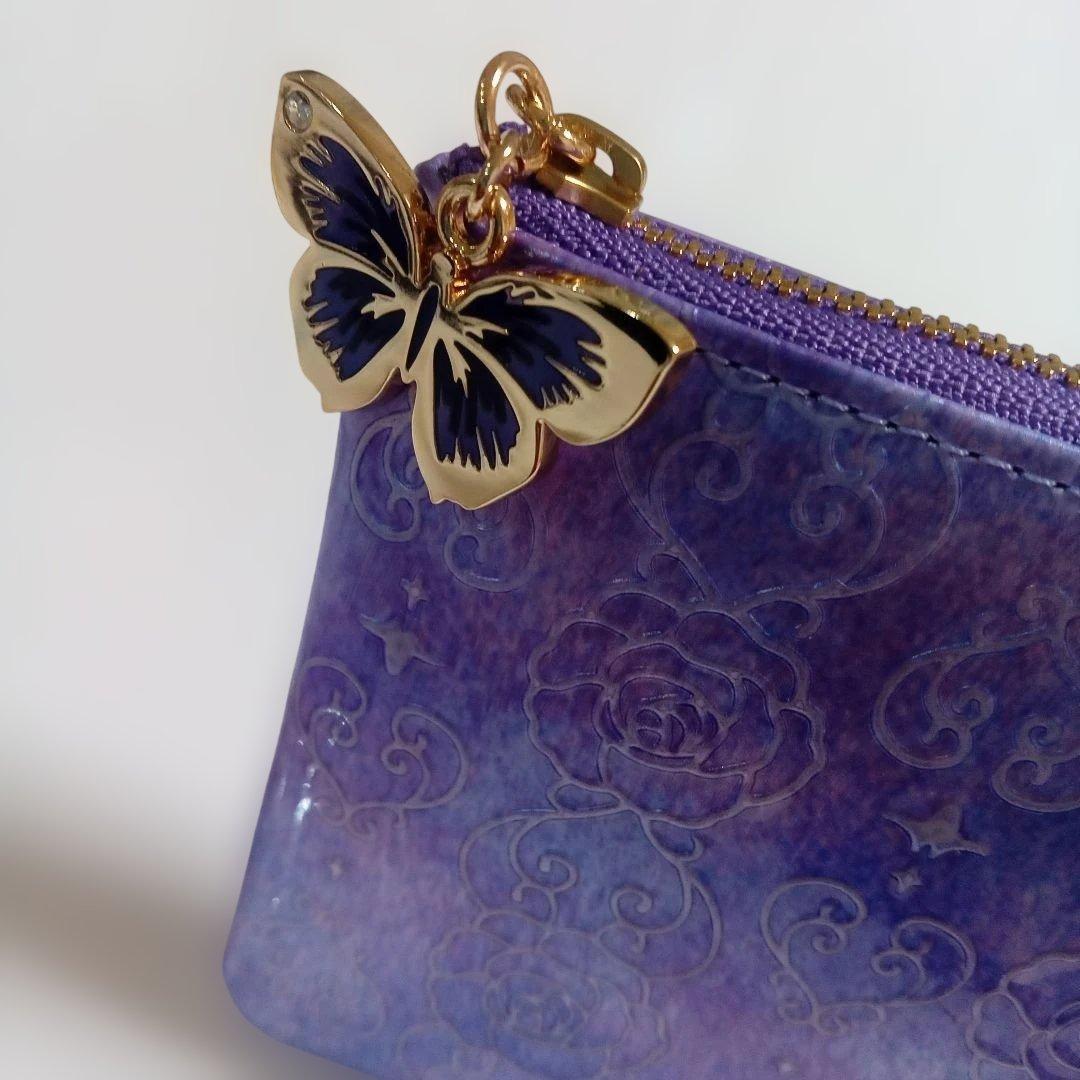 【新品】アナスイ 財布 長財布 L字ファスナー ラベンダー ANNA SUI