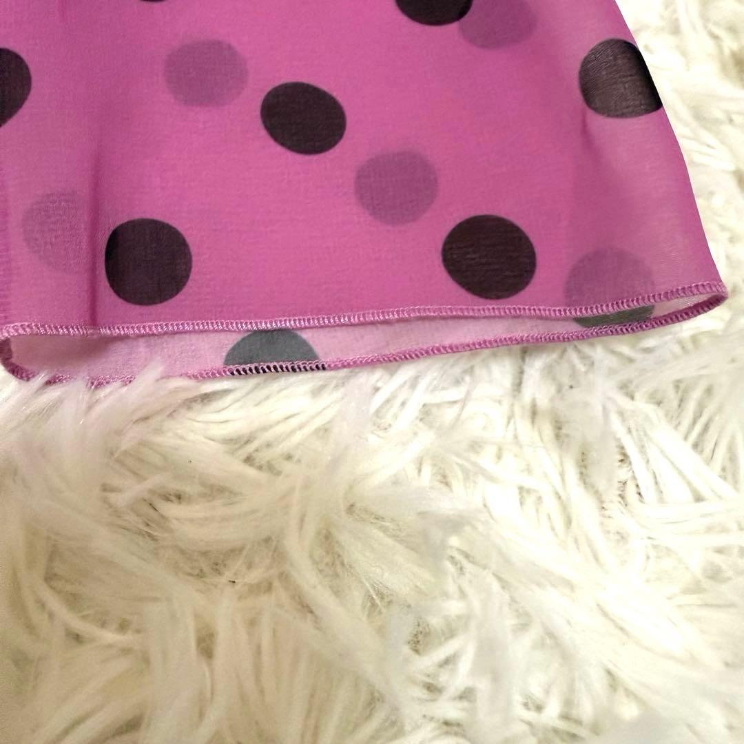 【希少】ドルチェ&ガッパーナ　シルク　ドット柄　ワンピース　36 七分袖