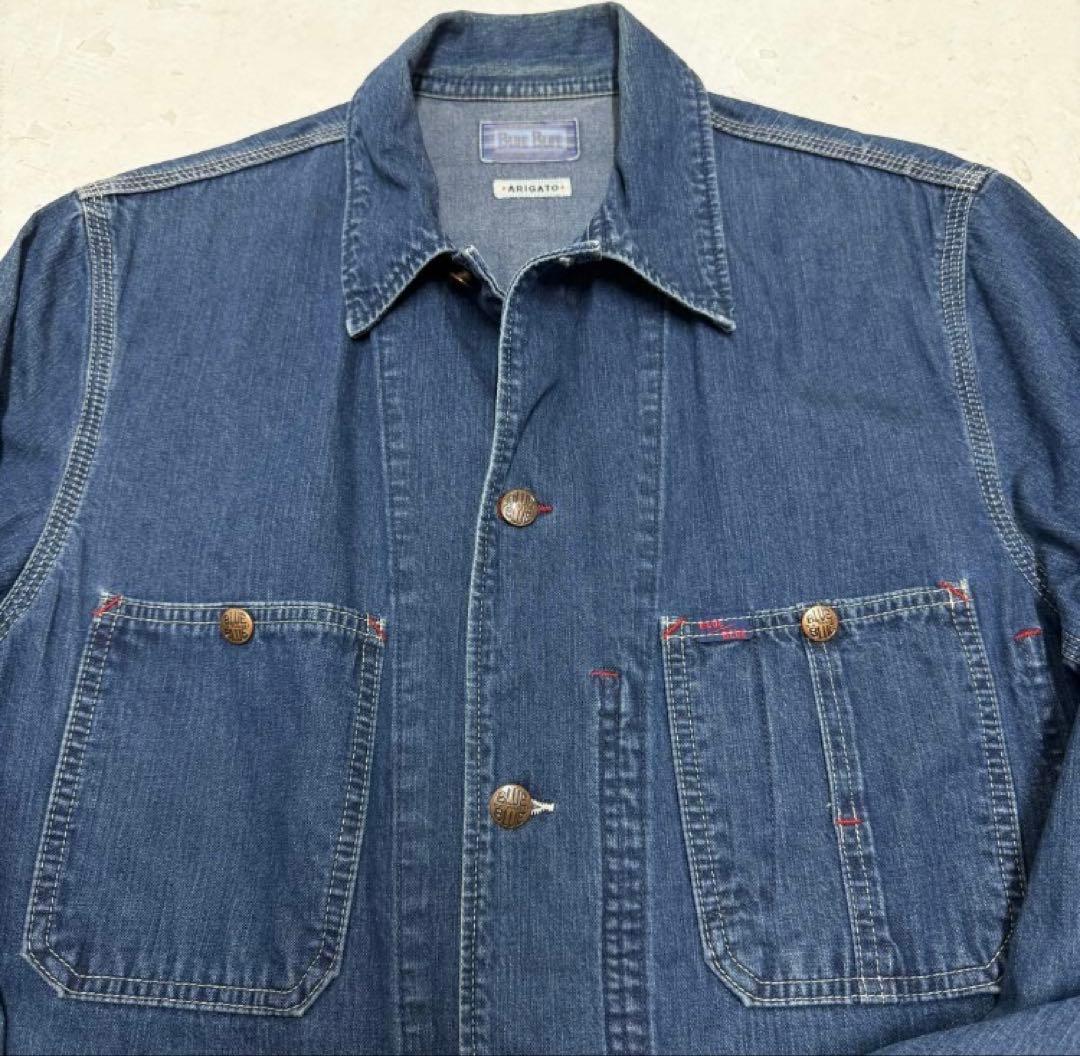 BLUE BLUE ブルーブルー デニムカバーオール M日本製 聖林公司