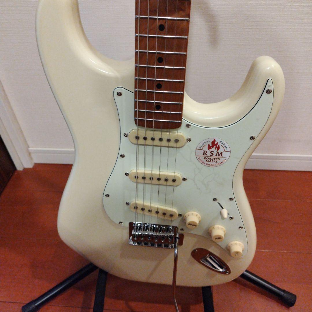 【美品】BST-1-RSM/M OWH バッカス エレキギター ホワイト