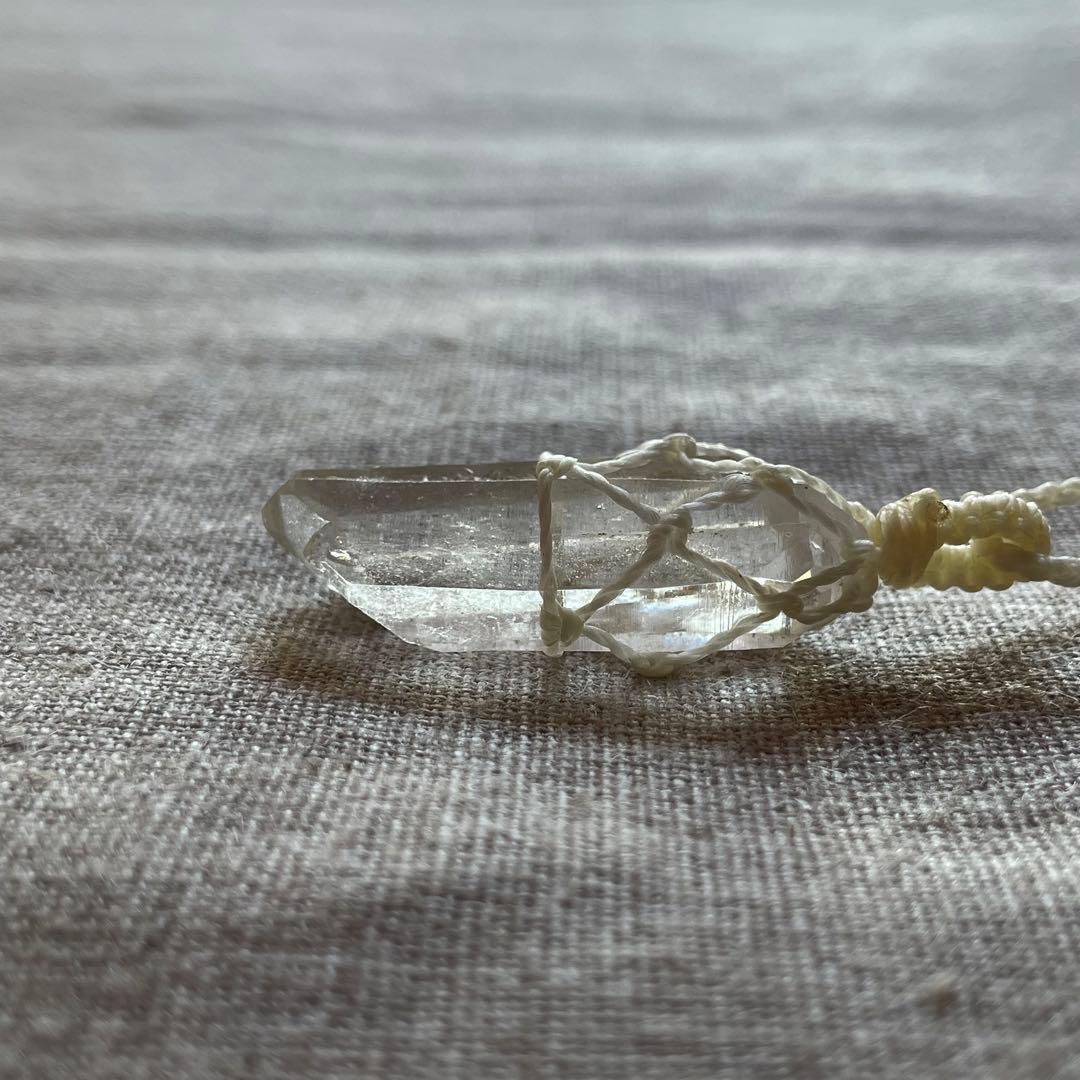 ヒマラヤ水晶 ＊ マクラメネックレス ペンダント