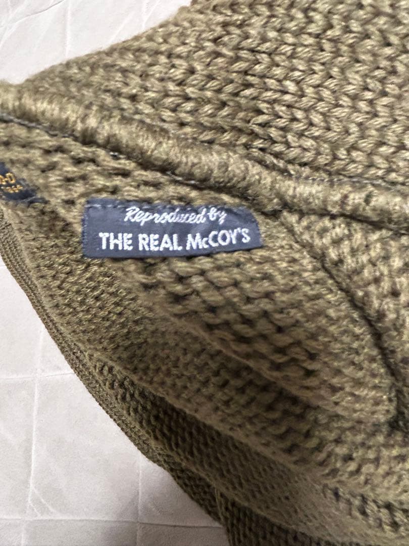 デッドストック　90s 旧リアルマッコイズ　メカニックセーター　ニット