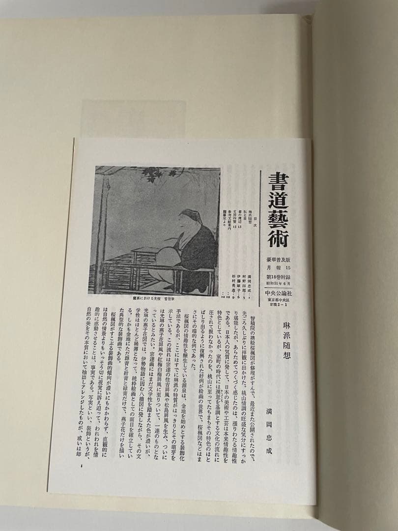 本阿弥 光悦 書道藝術 第18巻 中央公論社