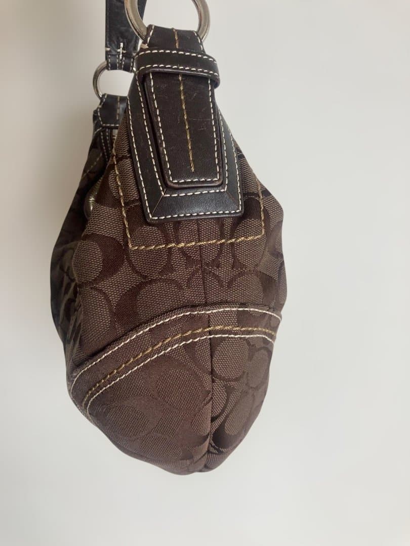 コーチ　ホーボー ハーフムーン ワンショルダー ブラウン 10074